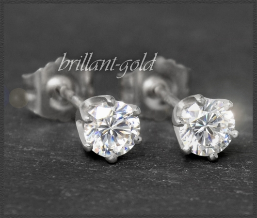 Brillant 585 Gold Stecker 0,40ct, DGI Zertifikat